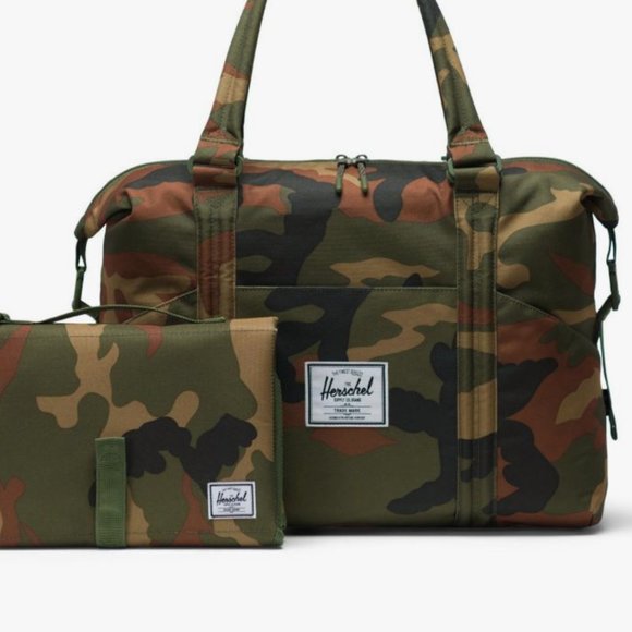 herschel camo diaper bag